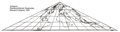 Collignon Pseudo-Cylindrical Projection