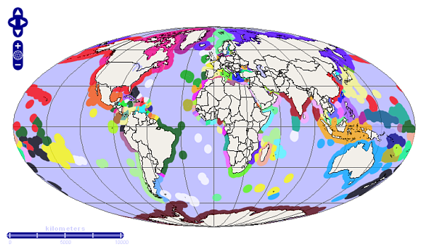 Marine Territories created using Equal-Area-Maps.com